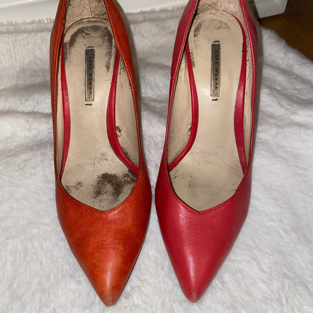 Zara Pink/Red pumps